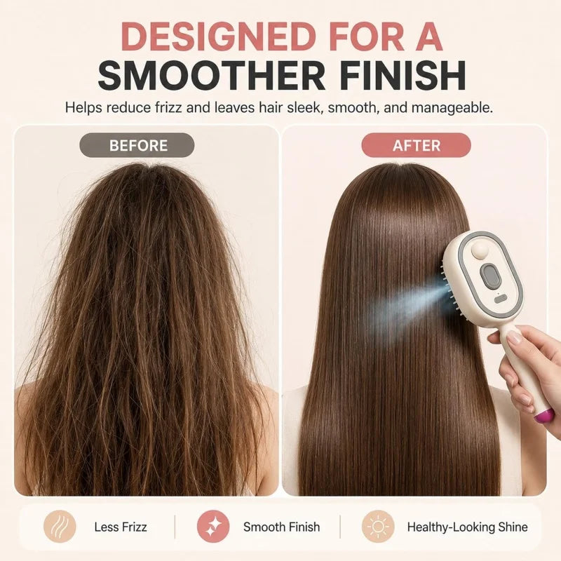 Frizz-Free Hair steam brush