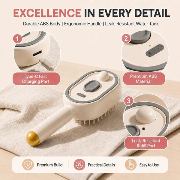 Frizz-Free Hair Massage Brush